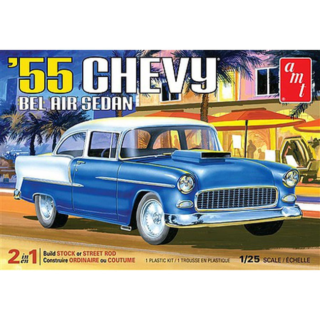 AMT 1/25 1955 CHEVY BEL AIR SEDAN 2 DOOR KIT