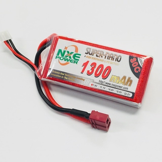 NXE POWER NXE POWER 7.4V 1300MAH 30C SOFT CASE LIPO WITH DEANS PLUG