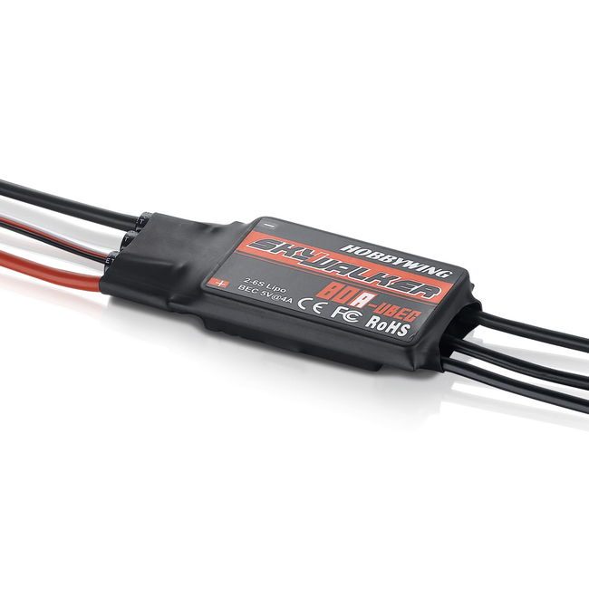 HOBBYWING SKYWALKER ESC  80A V2 WITH UBEC 5V@5A 2-6S LIPO