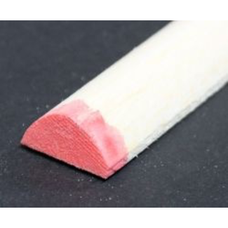 BALSA Balsa Leading edge 10 X 19 X 1220, 3/8 x 3/4 x 48 RED