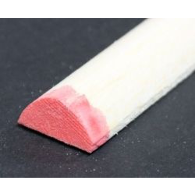 Balsa Leading edge 10 X 19 X 1220, 3/8 x 3/4 x 48 RED