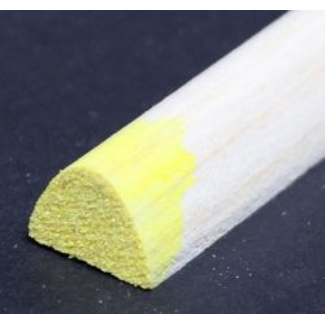 BALSA Balsa Leading edge 15 X 12 X 1220 YELLOW