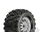 PROLINE Badlands MX28 2.8" All Terrain Tires Mounted for Electric Stampede Rear, Mounted on F-11 Stone Gray Wheels