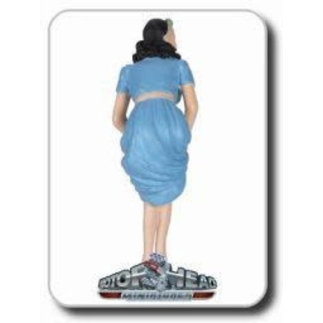 MOTOR HEADS 1/24 TRIXIE # 344 ROLLING UP DRESS, BLUE DRESS HAND PAINTED COLD-CAST RESIN FIGURE