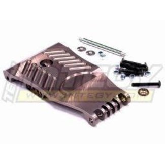 INTEGY INTEGY FRONT SKID PLATE FOR HPI BAJA 5T  GREY  RED ORANGE & SILVER  REQUIRES T6881 & 6880
