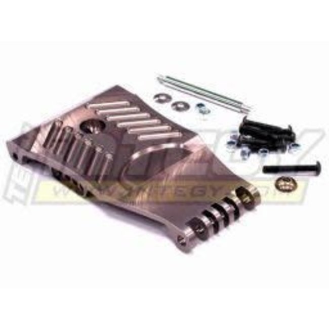 INTEGY FRONT SKID PLATE FOR HPI BAJA 5T  GREY  RED ORANGE & SILVER  REQUIRES T6881 & 6880