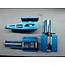 HY AIR UP/DOWN RETRACT SETS 120+ SIZE SET WITH OLEOS IN ALLOY/PLASTIC DISPLAY CASE ( WHEELS NOT INCLUDED ) ( OLD CODE HY250502B )