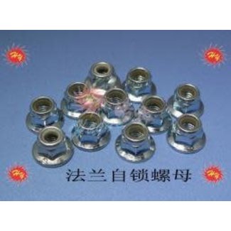 HY MODEL ACCESSORIES HY FLANGED METRIC NYLOCK NUT 6.0mm ( 100 PK ) ( OLD CODE HY171804 )