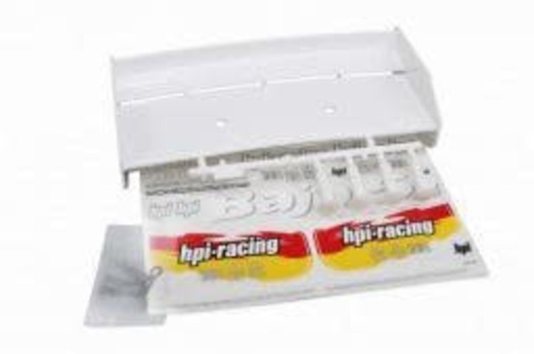 HPI HPI BAJA WING SET WHITE WITH STICKERS - www.acercmodels.com