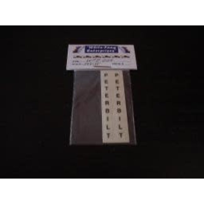 WF Peterbilt name vertical ( for exhaust shield panels) x2