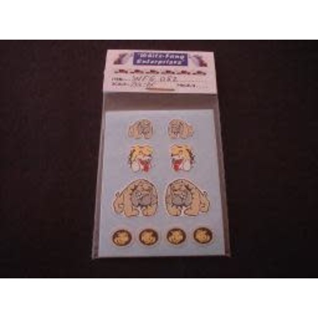 WF Mack Bull Dog's Set  ( Dog's in light grey colour)