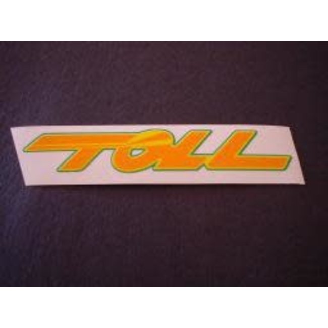 WF TOLL   Decal  97mm W x 17.5mm H  (one)