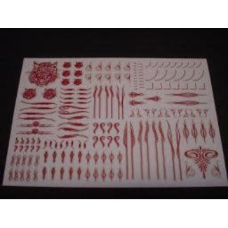 WHITE FANG WF Scroll ""Tiger Head"" Scroll set
