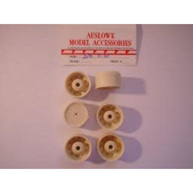AUSLOWE DRIVE DISK WHEELS BACKING RIMS 1/24 ( 2 PAIRS )