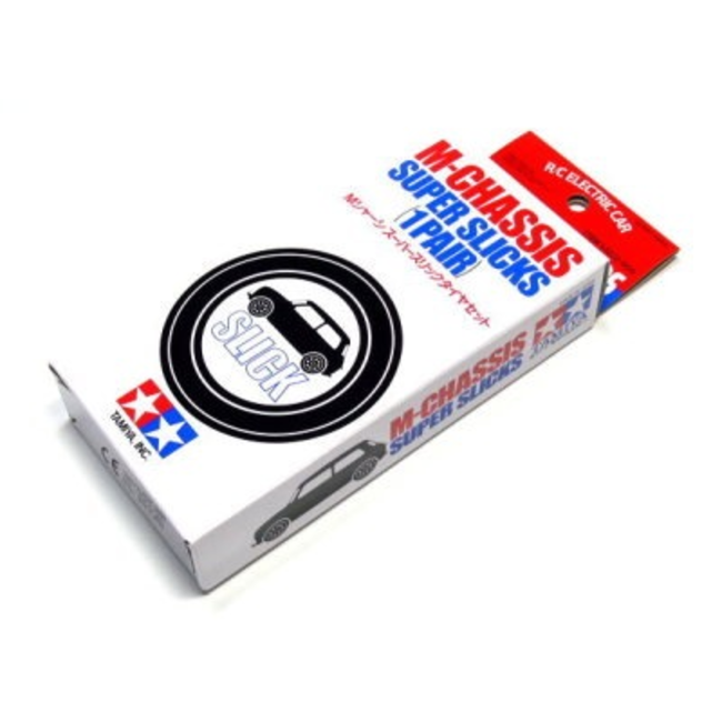 TAMIYA 1/10 M-CHASSIS SUPER SLICKS 1 PAIR FOR ELECTRIC CARS