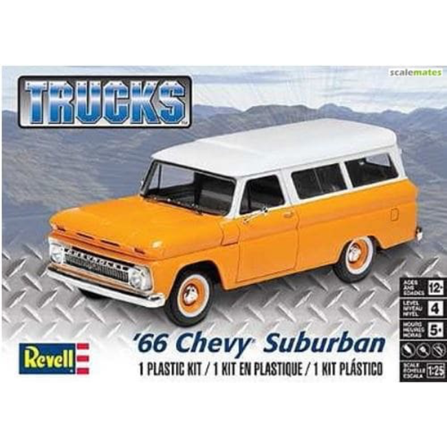 REVELL 66 CHEVY SUBURBAN 1/25 SCALE  85-4409