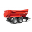 BRUDER 1:16 KRAMPE TANDEM HALF PIPE TIPPING TRAILER