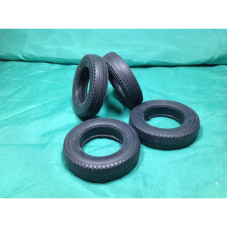 AUSLOWE AUSLOWE BLACK RUBBER TYRE 1 pce   1/16