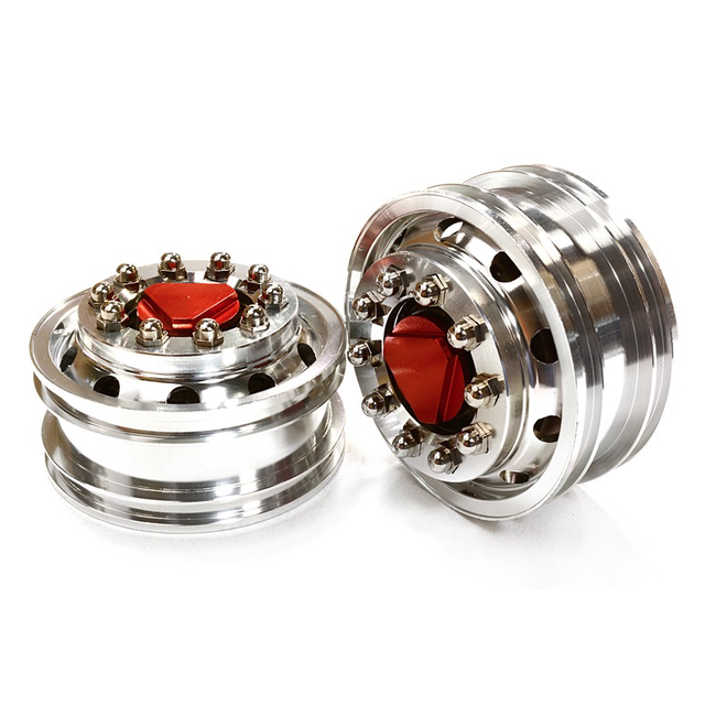 INTEGY BILLET MACHINED ALLOY T6 FRONT HEX WHEEL SET FOR TRACTOR TRUCK