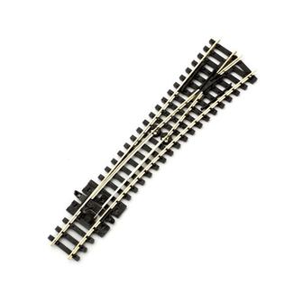PECO PECO-SL-395 ‚Äì Code 80: Streamline Nickel Silver #6 Medium Right Hand Radius Turnout 18‚Ä≤ Radius (Insulfrog)