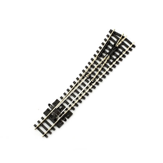 PECO PECO-SL-396 ‚Äì Code 80: Streamline Nickel Silver #6 Medium Radius Left Hand Turnout 18‚Ä≤ Radius (Insulfrog)