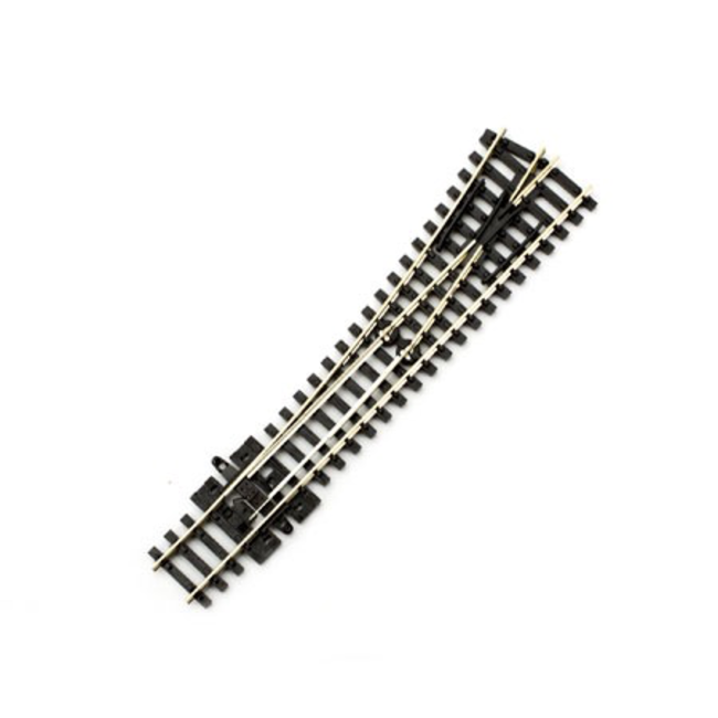 PECO-SL-396 ‚Äì Code 80: Streamline Nickel Silver #6 Medium Radius Left Hand Turnout 18‚Ä≤ Radius (Insulfrog)