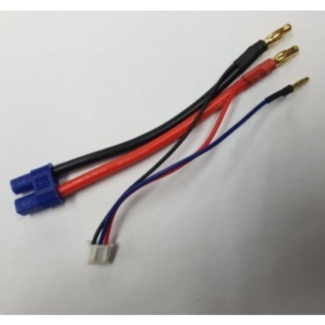 ACE EC3 BATTERY LEAD WITH 4MM BULLETS AND BALANCE LEAD