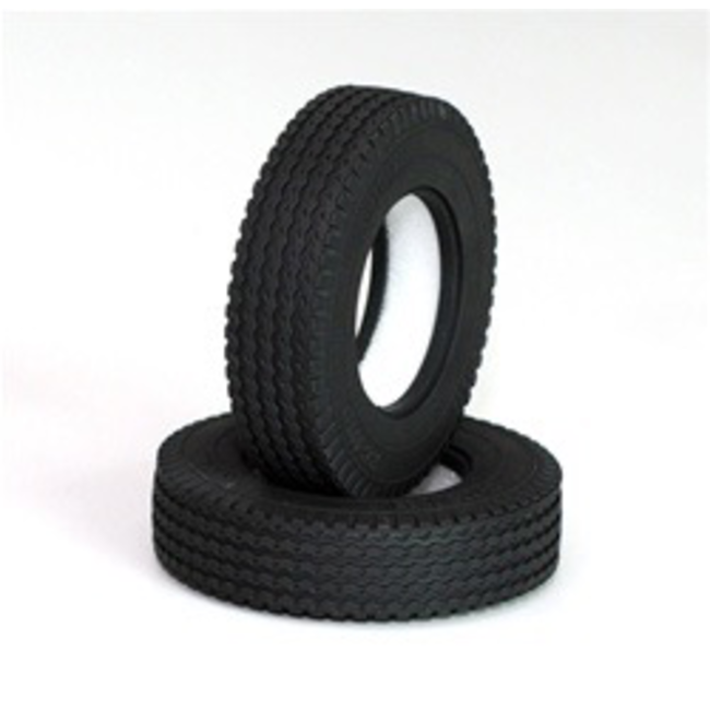 RETREAD TRACTOR TRUCK TYRES 1.7" COMMERCIAL 1/14 SEMI TRUCK TYRES MID PROFILE 84x22 LARGE SUITS TAMIYA TRACTOR TRUCKS