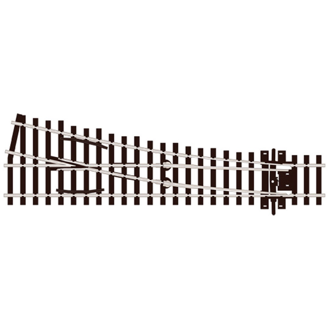 Peco SL-E191 00/H0 Finescale Small Radius Right Hand Point