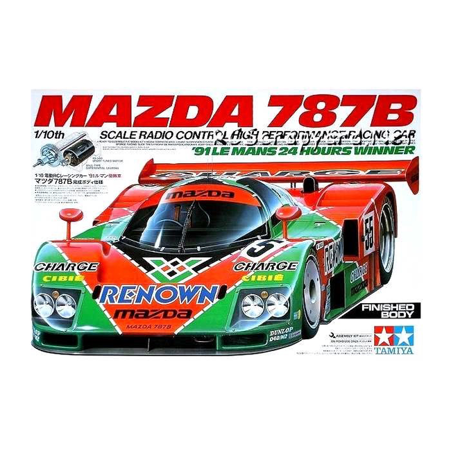 TAMIYA MAZDA 787B NIB KIT WITH FINISHED BODY  91 LEMANS 24 HOURS WINNER 2005 RE-RELEASE