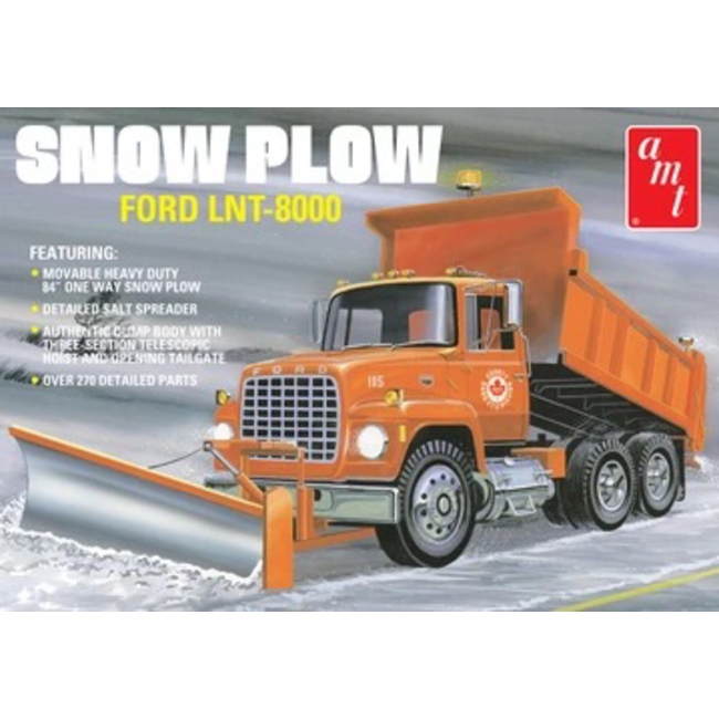 AMT 1178 1/25 Ford LNT-8000 Snow Plow Plastic Model Kit