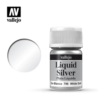 VALLEJO Vallejo 70.796 Model Colour Metallic White Gold (Alcohol Base) 35 ml Acrylic Paint