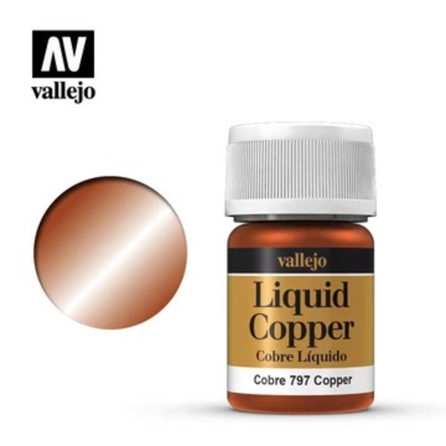 Vallejo 70.797 Model Colour Metallic Copper (Alcohol Base) 35 ml Acrylic Paint