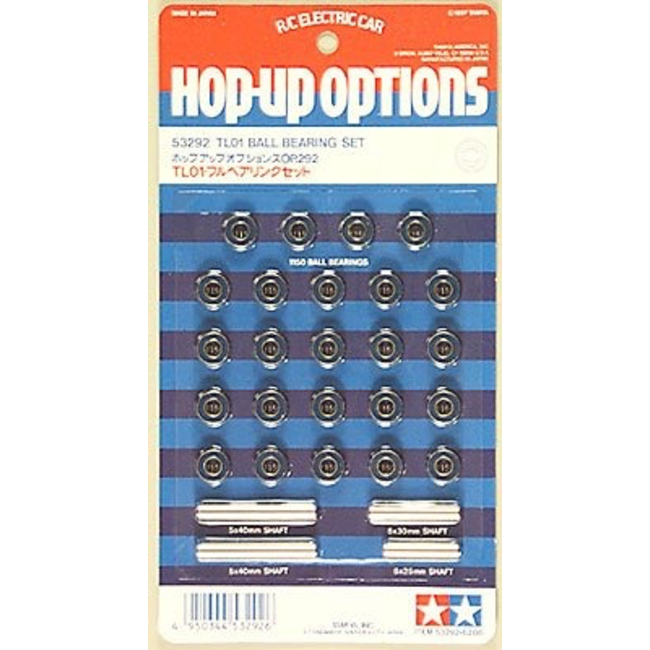 TAMIYA TL01 BALL BEARING SET WITH SHAFTS  11X5 BEARING X 24 PCE