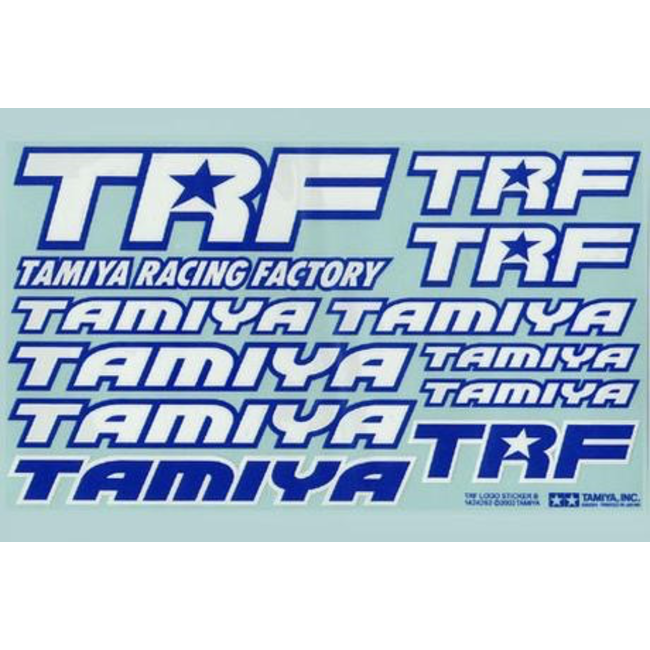 TAMIYA TRF STICKER B BLUE AND WHITE