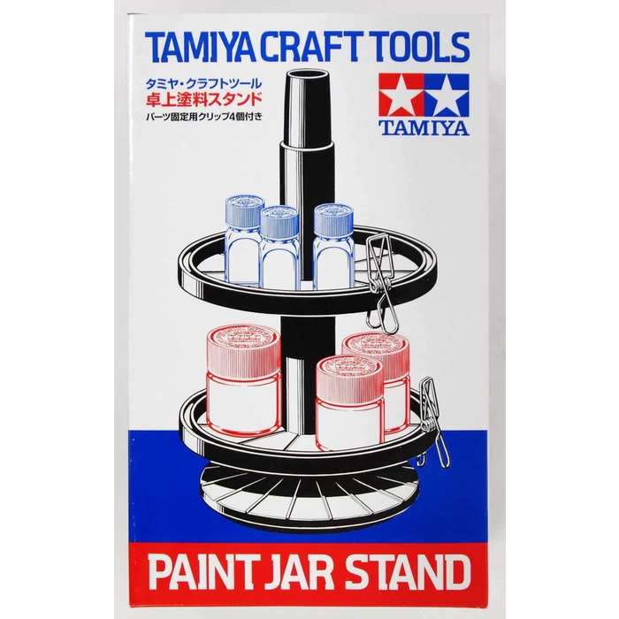Tamiya PAINT JAR STAND WIT PAINT BRUSH HOLDR AND PARTS CLIPS