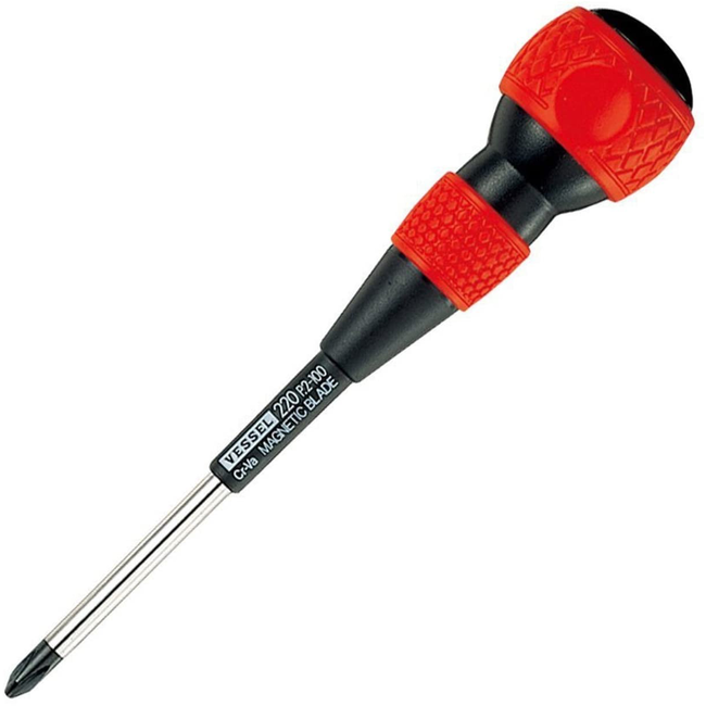 Vessel 220 Ball Grip +2x100 (JIS) 200mm Long +2 Screwdriver   SUITS  ALL  JAPANESE  BRANDS
