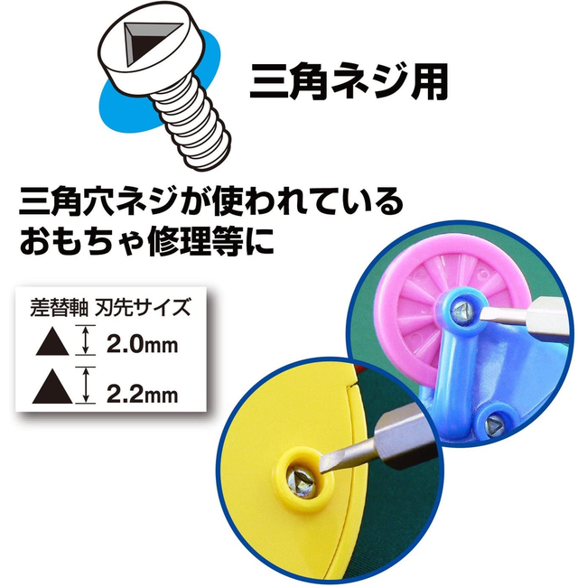 VESSEL BALL GRIP 1/4'' Hex. Bit Interchangeable Screwdriver (Bit 3PC. (+1, 3 / +2, -6 / PZ2, PZ3) SET. 220W3J1)    SUITS  ALL  JAPANESE  BRANDS