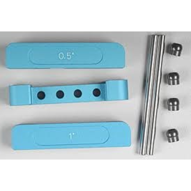 TAMIYA TA04 ALUMINIUM REAR SUSPENSION MOUNT BLOCK SET