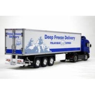 TAMIYA TAMIYA R/C TRI AXLE TRAILER SEMI REEFER  DEEP FREEZE 1/14