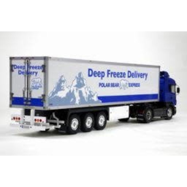 TAMIYA R/C TRI AXLE TRAILER SEMI REEFER  DEEP FREEZE 1/14