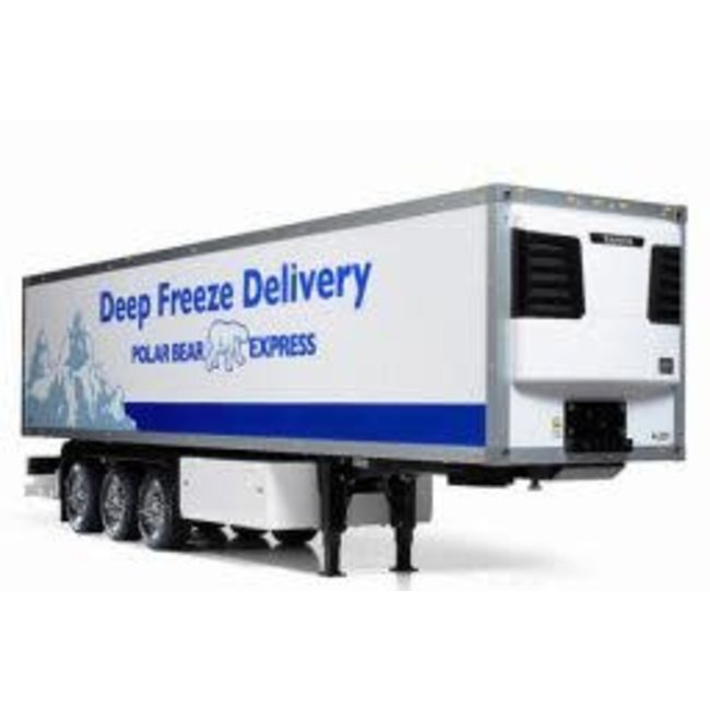 TAMIYA R/C TRI AXLE TRAILER SEMI REEFER  DEEP FREEZE 1/14