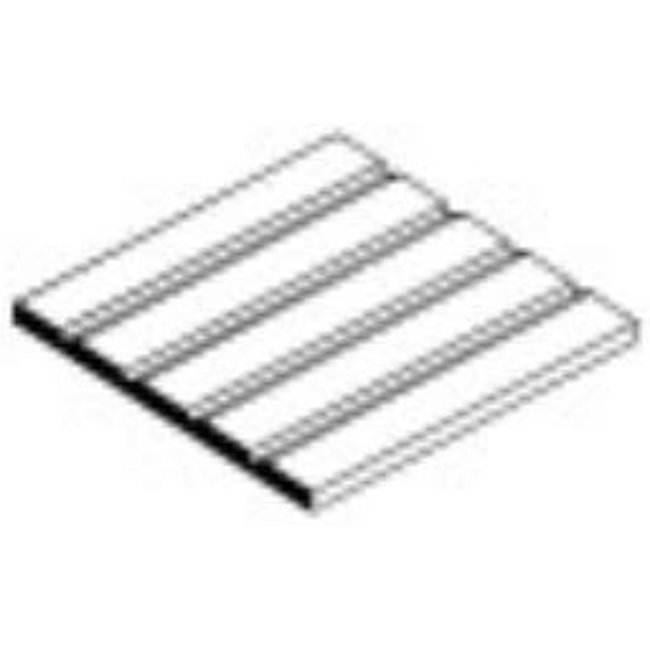 EVERGREEN PASSENGER CAR SIDING 2 1/4x.030