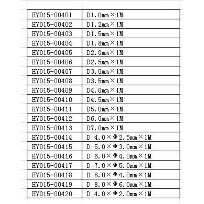 HY FIBRE GLASS ROD 1.8mm x 1mt ( OLD CODE HY150304 )