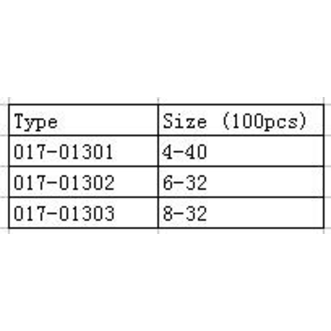 HY IMPERIAL NUTS STANDARD 6-32 ( OLD CODE HY171302 )
