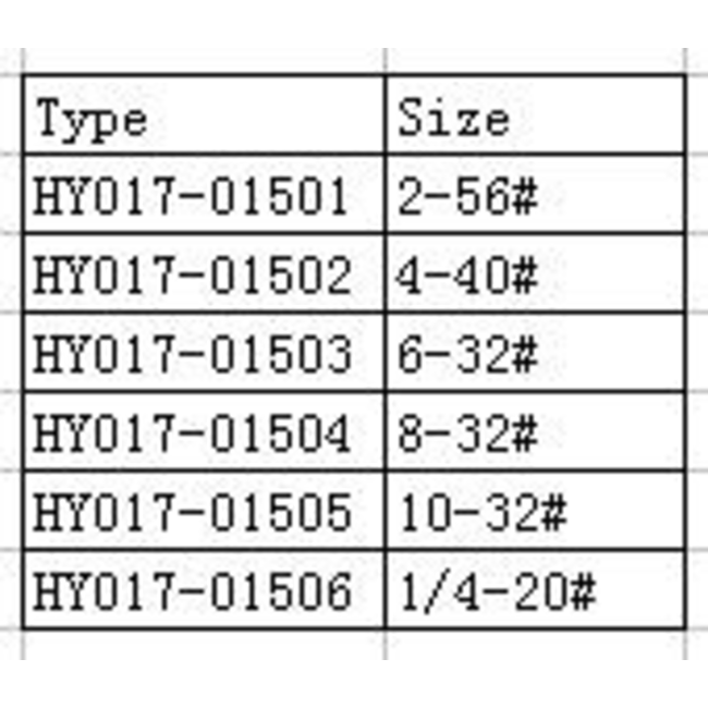 HY IMPERIAL NYLOCK NUTS 1/4-20 ( OLD CODE HY171503 )
