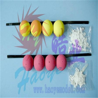 HY MODEL ACCESSORIES HY FOAM HELI TRAINING LEGS 4 BALLS R20mm x d 3 x L330mm Yellow ( OLD CODE HY230202 )