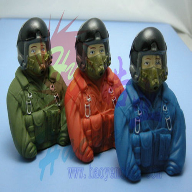 HY SCALE PILOT JET  77 X 35 X 76  1/6  (A) BLUE OR (B) ORANGE OR   (C) GREEN ( OLD CODE HY310301 )