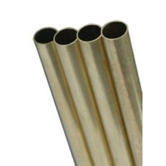 K&S K & S BRASS TUBE 12in 5/8 X 0.14  15.88MM (1PC)