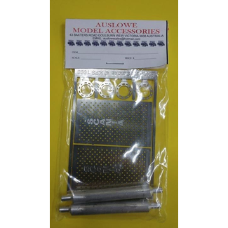 AUSLOWE AUSLOWE PHOTO ETCHED SCANIA EXHAUST SHEILD KIT PAIR 1/25